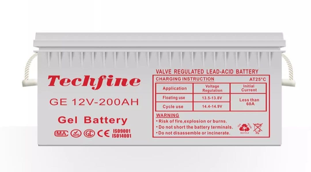 BATTERIE INVERTER TECHFINE GEL 12V/ 200 AMP