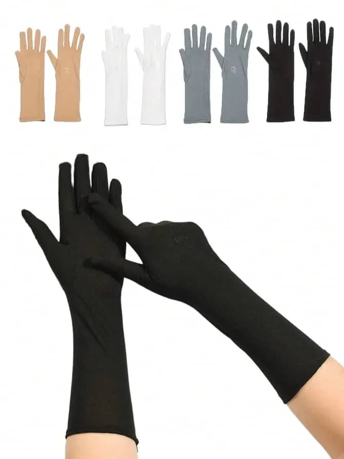 Gants longs de protection UV tactiles pour femme